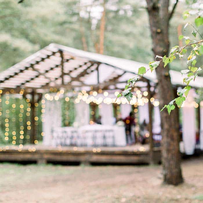 Rustic venue at Farscape Farm