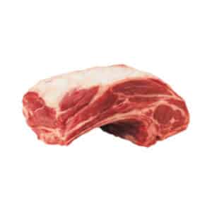 A square shoulder cut of a lamb