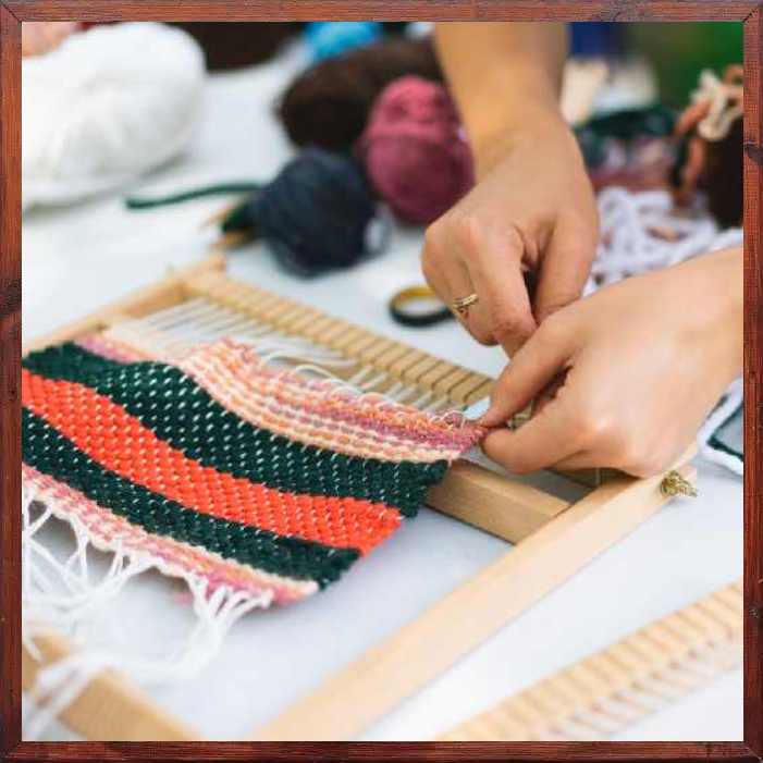 Weaving classes at Farscape Farm