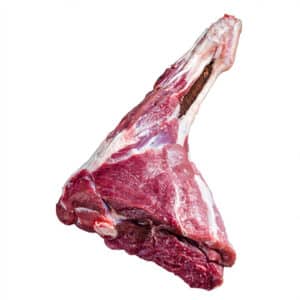 Raw leg meat of a goat-kid